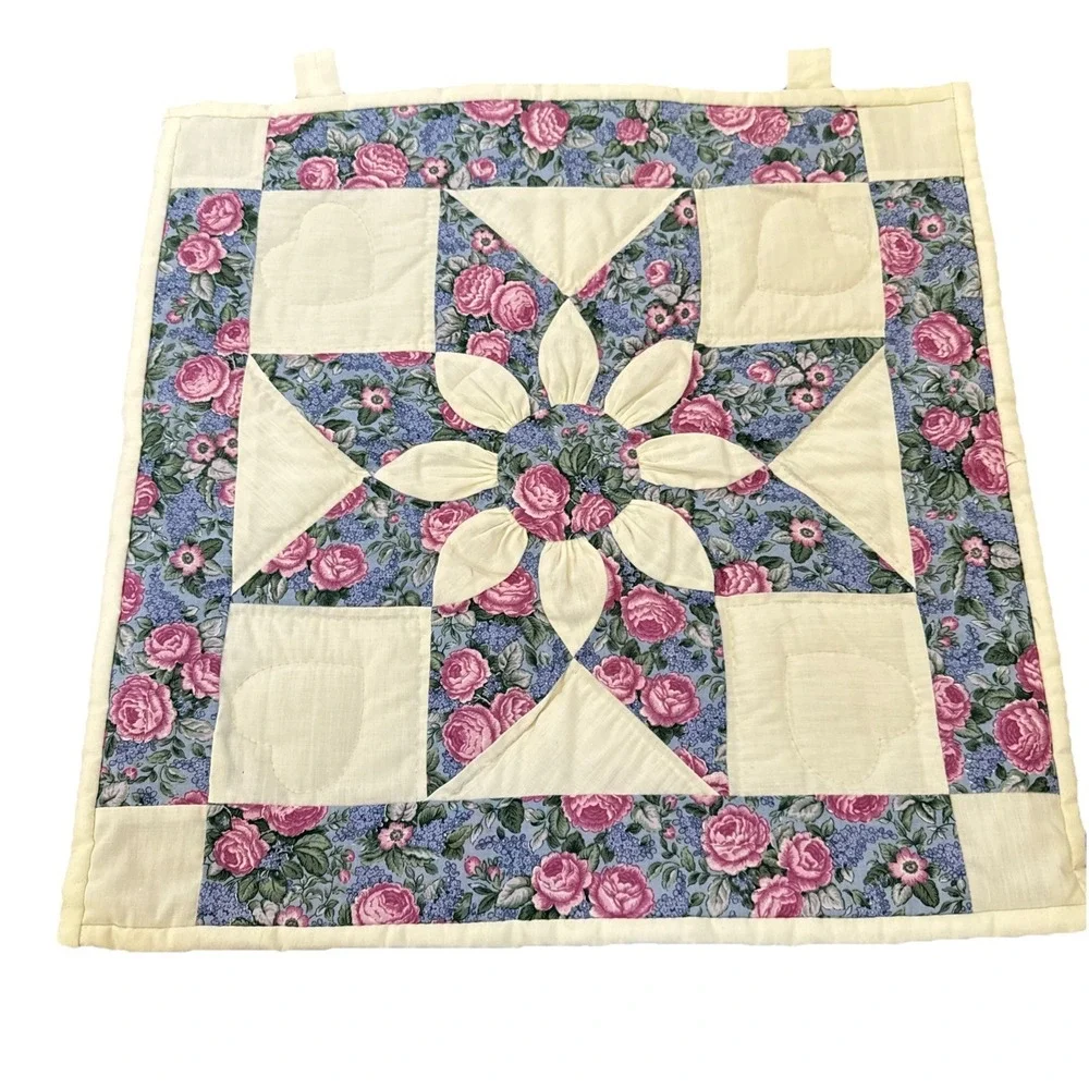 Handmade AMISH QUILT WALL HANGING Lancaster, PA 19